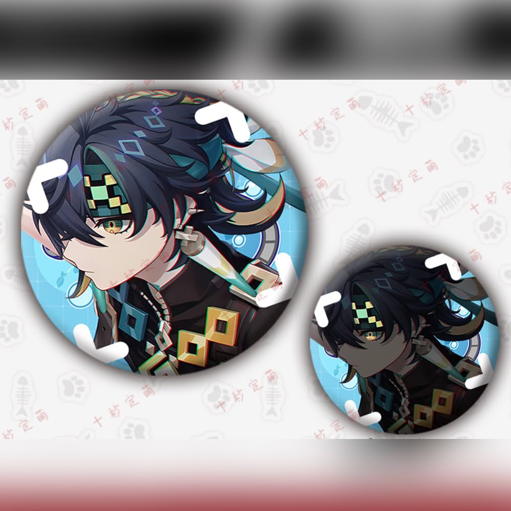 Amazon.co.jp: ナタ 缶バッジ 原神 幻彩技術バッジ 58mm 9個